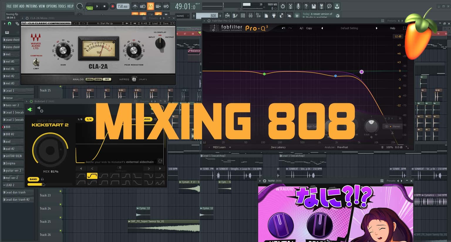 Cách Mixing 808 Với EQ, Compressor, Saturation